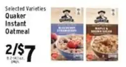 Associated Quaker instant oatmeal offer