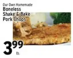 Associated Our Own Homemade Boneless Shake & Bake Pork Chops offer
