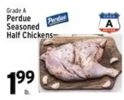 Associated Perdue seasoned half chickens offer