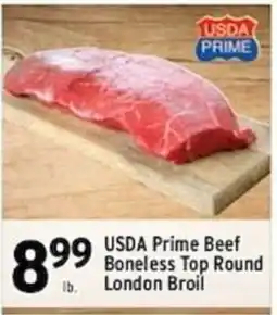 Associated Usda Prime Beef Boneless Top Round London Broil offer