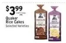 Met Foodmarkets Quaker rice cakes offer