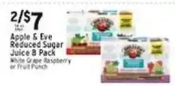 Met Foodmarkets Apple & Eve Reduced Sugar Juice 8 Pack offer