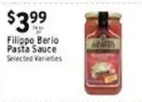 Met Foodmarkets Filippo Berio Pasta Sauce offer