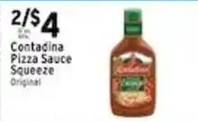 Met Foodmarkets Contadina pizza sauce squeeze original offer