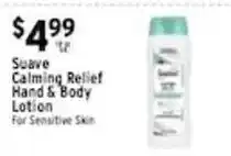 Met Foodmarkets Suave calming relief hand & body lotion for sensitive skin offer