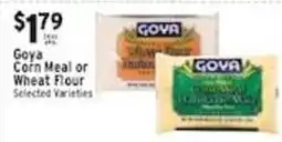 Met Foodmarkets Goya corn meal or wheat flour offer