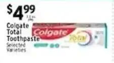 Met Foodmarkets Colgate total toothpaste offer