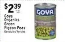 Met Foodmarkets Goya Organics Green Pigeon Peas offer