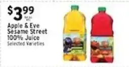 Met Foodmarkets Apple & Eve Sesame Street 100% Juice offer