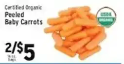 Associated Certified Organic Peeled Baby Carrots offer