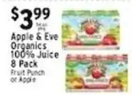 Met Foodmarkets Apple & Eve Organics 100% Juice offer