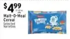 Met Foodmarkets Malt-O-Meal Cereal offer
