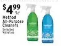 Met Foodmarkets Method all-purpose cleaners offer