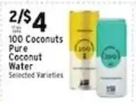 Met Foodmarkets 100 Coconuts Pure Coconut Water offer