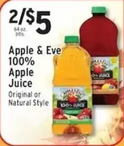 Met Foodmarkets Apple & Eve 100% Apple Juice offer