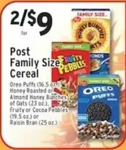 Met Foodmarkets Post Family Size Cereal offer