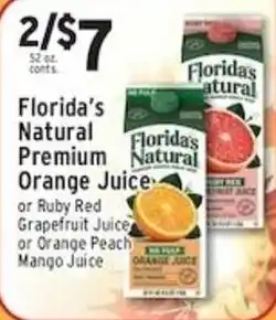 Met Foodmarkets Florida's natural premium orange juice offer
