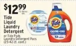 Met Foodmarkets Tide liquid laundry detergent offer