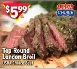 Met Foodmarkets Usda choice beef top round london broil offer