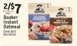 Met Foodmarkets Quaker instant oatmeal offer