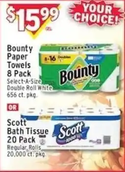 Met Foodmarkets Bounty paper towels offer
