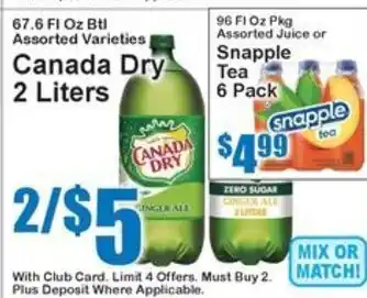Canada Dry ginger ale