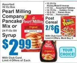 Super Fresh Pearl Milling Company pancake mix or syrup offer
