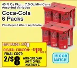 Super Fresh Coca-Cola 6 Packs offer