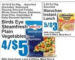 Super Fresh Birds Eye Steamfresh Plain Vegetables offer