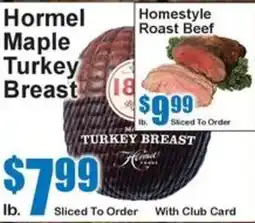Super Fresh Hormel maple turkey breast offer