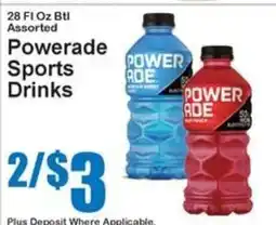 Super Fresh Powerade Sports Drinks offer