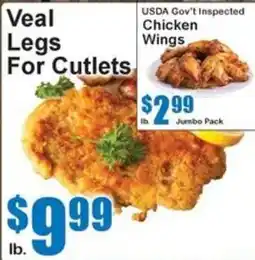 Super Fresh Veal Legs For Cutlets offer