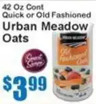 Super Fresh Urban Meadow Oats offer