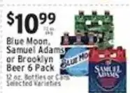 Met Foodmarkets Blue Moon, Samuel Adams or Brooklyn Beer 6 Pack offer