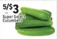 Met Foodmarkets Super Select Cucumbers offer