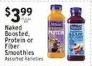 Met Foodmarkets Naked Boosted Protein or Fiber Smoothies offer