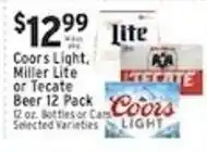Met Foodmarkets Coors Light, Miller Lite or Tecate Beer offer