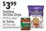 Met Foodmarkets Tostitos Tortilla Chips or Salsa offer