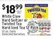 Met Foodmarkets White Claw Hard Seltzer or Twisted Tea Hard Iced Tea offer