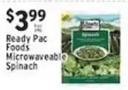 Met Foodmarkets Ready Pac Foods Microwaveable Spinach offer