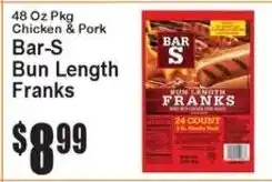 Super Fresh Bar S bun length franks offer