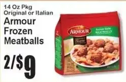 Super Fresh Armour frozen meatballs offer