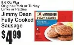 Super Fresh Jimmy Dean Fully Cooked Sausage offer