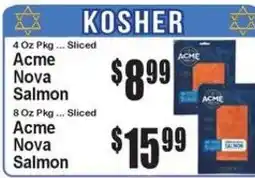 Super Fresh Acme Nova Salmon offer