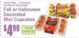 Super Fresh Fall or Halloween Decorated Mini Cupcakes offer