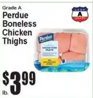 Super Fresh Perdue boneless chicken thighs offer