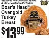 Super Fresh Boar's Head Ovengold Turkey Breast offer