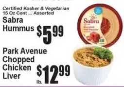 Super Fresh Sabra Hummus offer