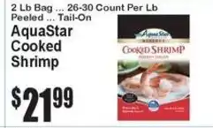 Super Fresh AquaStar Cooked Shrimp offer