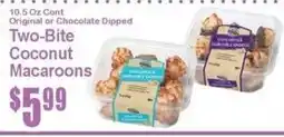 Super Fresh Two-Bite Coconut Macaroons offer